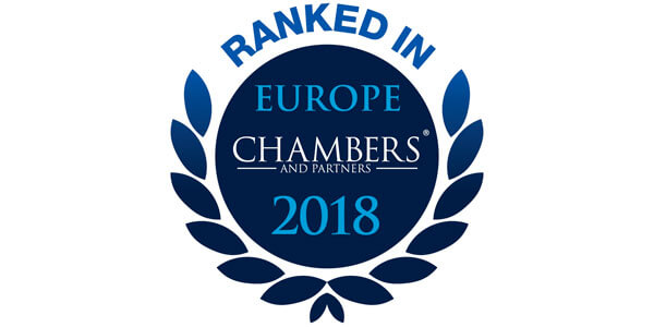 Lexia ranked again by the esteemed Chambers & Partners in the practice areas of Competition/European Law, Dispute Resolution and TMT